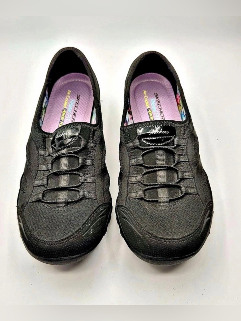 Skechers Relaxed Fit Air Cooled Memory Foam Women's Sneakers Black US 10 UK 7